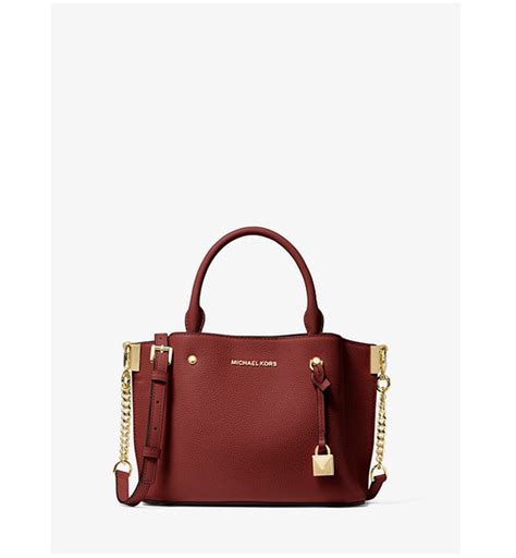 Michael Kors Arielle Small Pebbled Leather Satchel 